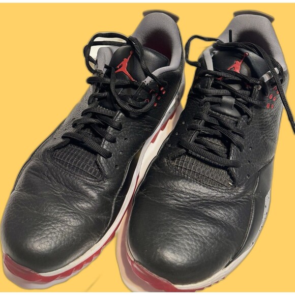Nike Men's 9.5 Jordan ADG3 Black/grey/white Golf shoes Bred #CW7242-001 Sports - Picture 1 of 8